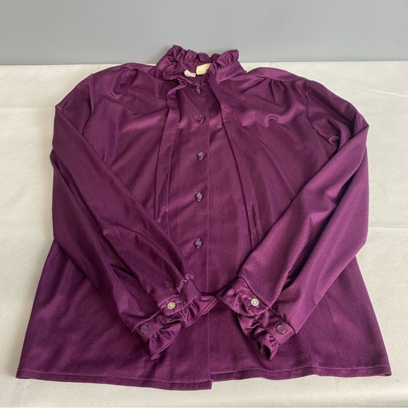 Purple Ruffle Blouse - Picture 8 of 16